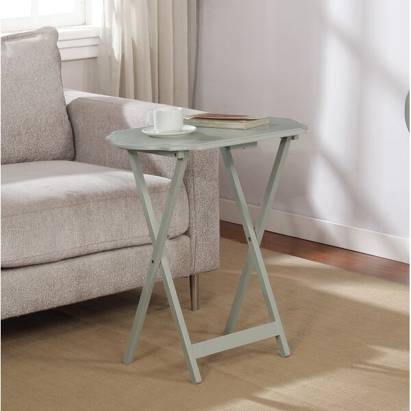 Sand Stable Sitges Solid Manufactured Wood Snack End Table